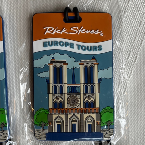 2 Rick Steves Europe Tours Luggage Tags, New - Picture 5 of 7